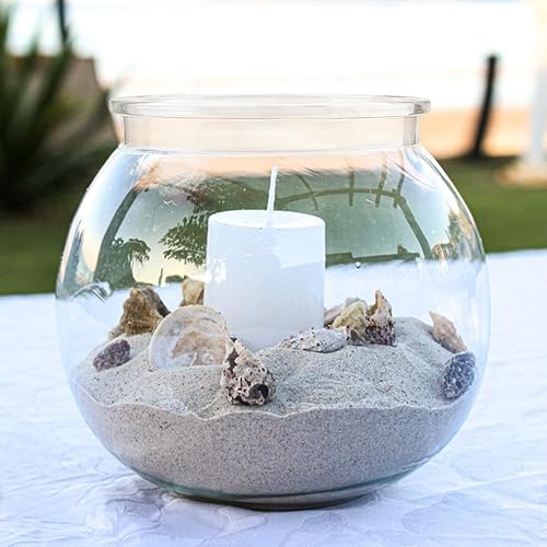 Miniatura 7 de Cuenco pequeño para peces de acuario, cuenco redondo para terrario, decoración de mesa de oficina en casa, tanque de plástico transparente para
