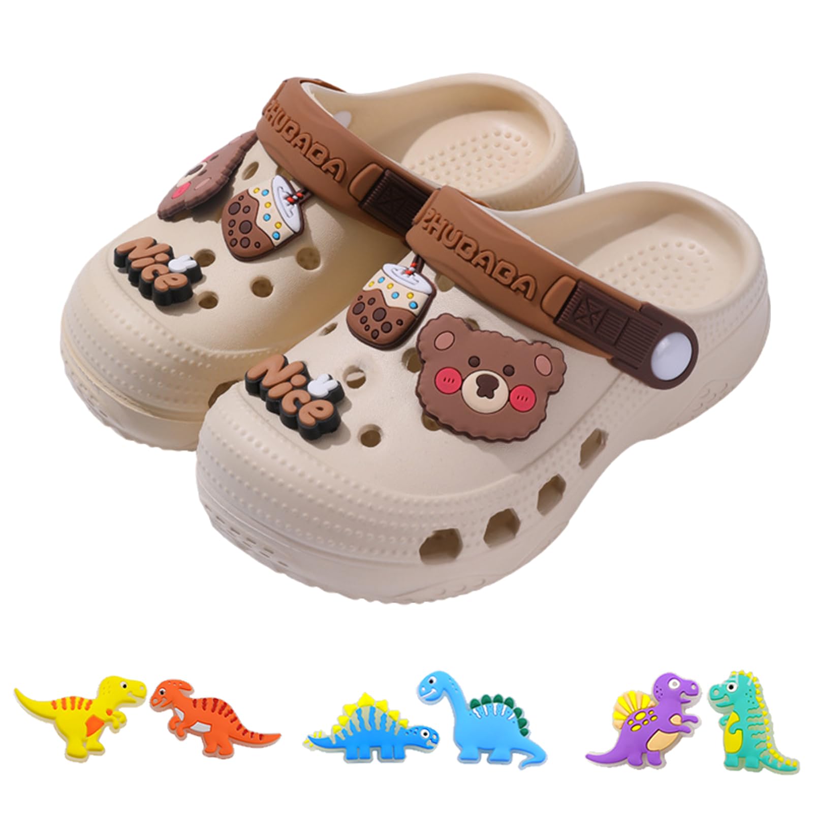 AioTio Kinder clogs Jungen Mädchen leicht rutschfest atmungsaktiv schnelltrocknend für drinnen Strand Pool Garten