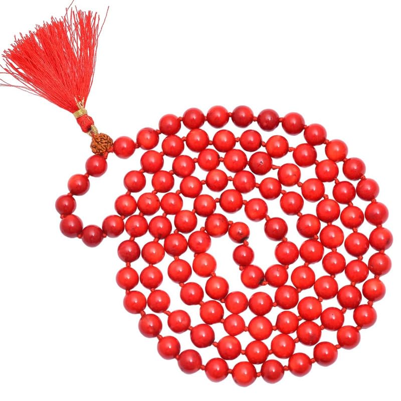 Collier Japa Mala en corail rouge naturel, un cadeau spirituel unique de protection