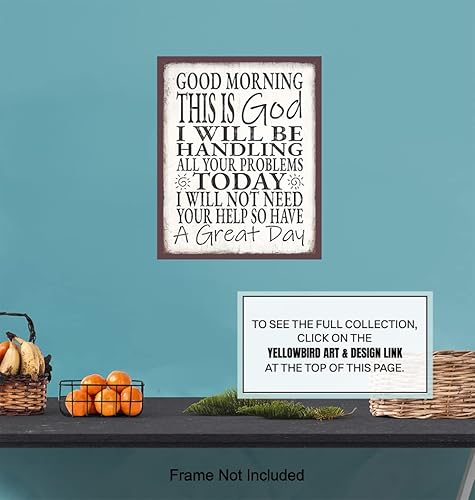 Miniatura 6 de Yellowbird Art & Design Christian Wall Art - God Wall Decor - Religious Gifts for Men Man - Catholic Gift - Inspirational Wall Decor Poster -