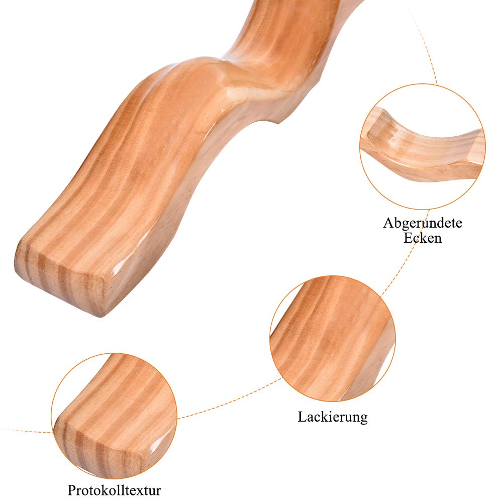 Greensen Estensore per Piedi da Balletto, Estensore per Piedi in Legno per Balletto, Attrezzo per Balletto, Set di Spalline per Piedi da Balletto, Accessori per Danza, Ginnastica, Balletto, Fitness