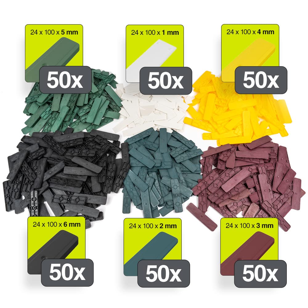 INNONEXXT Premium plastic packers, Mix, Set of 300 mixed 24mm - 100mm - Image 2