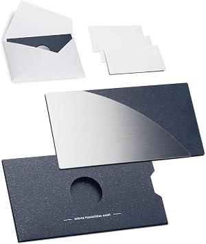 novium Metal Astral Card - Infinite Edition, Luxury Gift Greeting Card with Envelope Unique Metal Design, Premium Paper, Includes 3 Writing Papers 4x6 inches