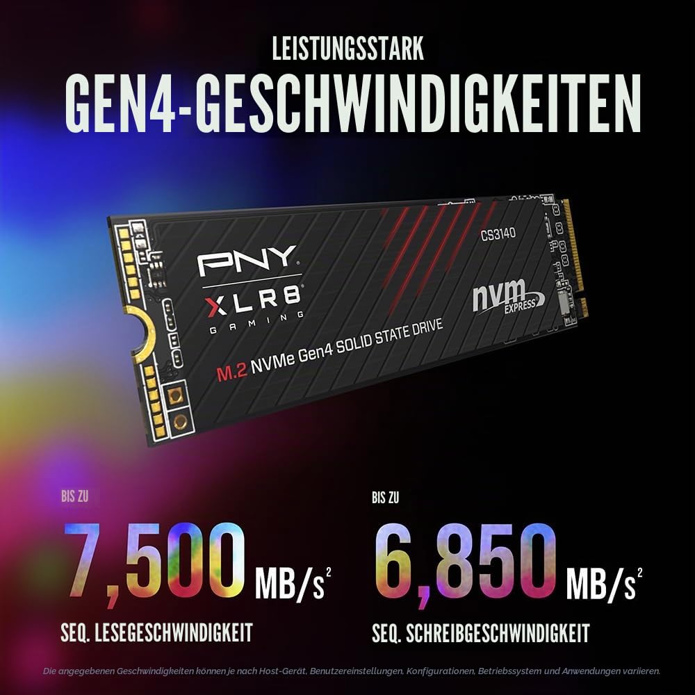 PNY XLR8 CS3140 2TB M.2 NVMe Gen4 SSD