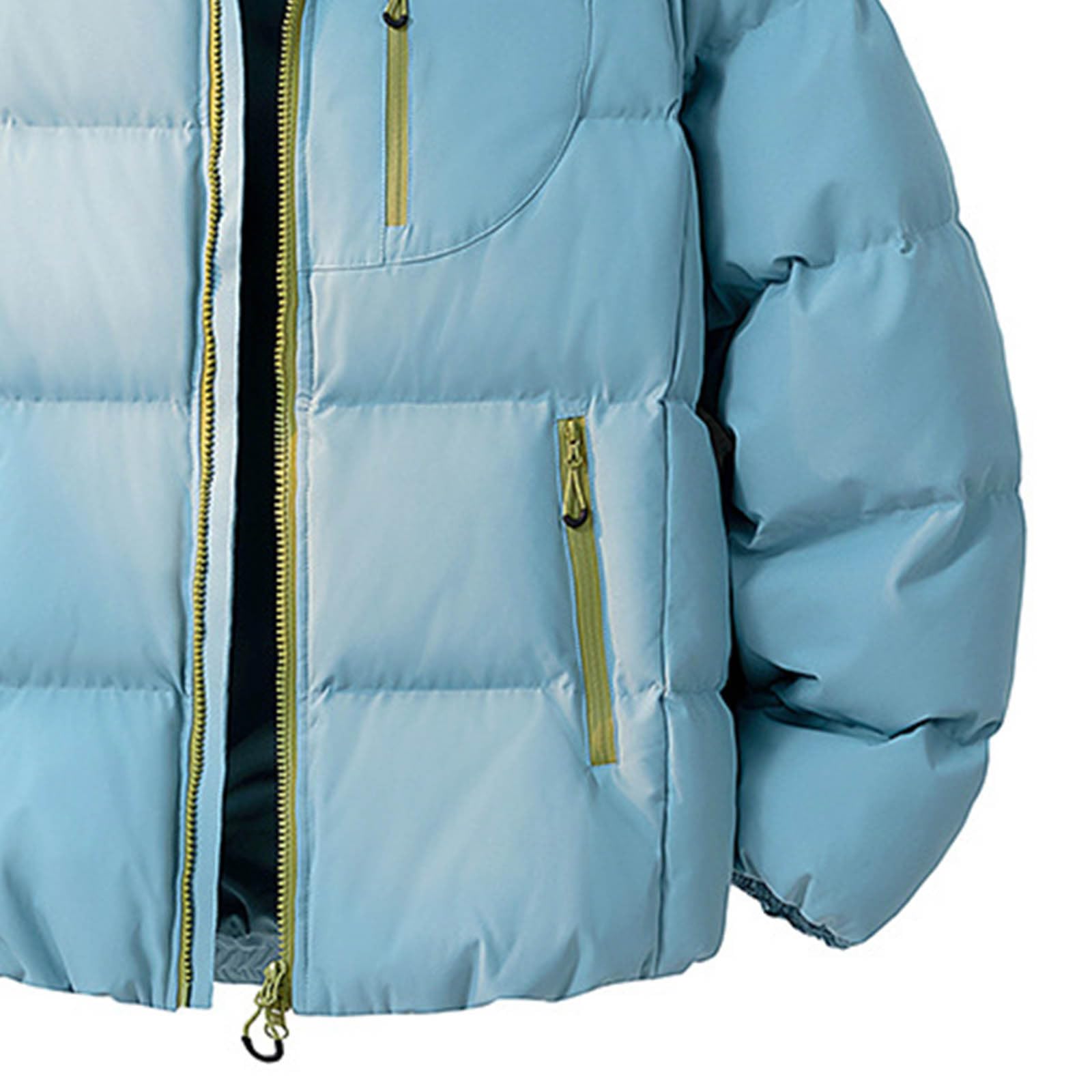 Abrigo Acolchado Chaqueta de Pluma Ultra Ligero Casual Abrigos para Uso Informal OtoñO Abrigo Compresible Chaqueta Plumon Antiviento Al Aire Libre para Hombre con Cremallera Bolsillos Múltiples