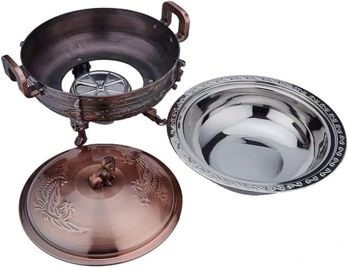 Olla para Hot Pot de Cobre Antiguo XDMINGY, 27x17 cm miniatura 5