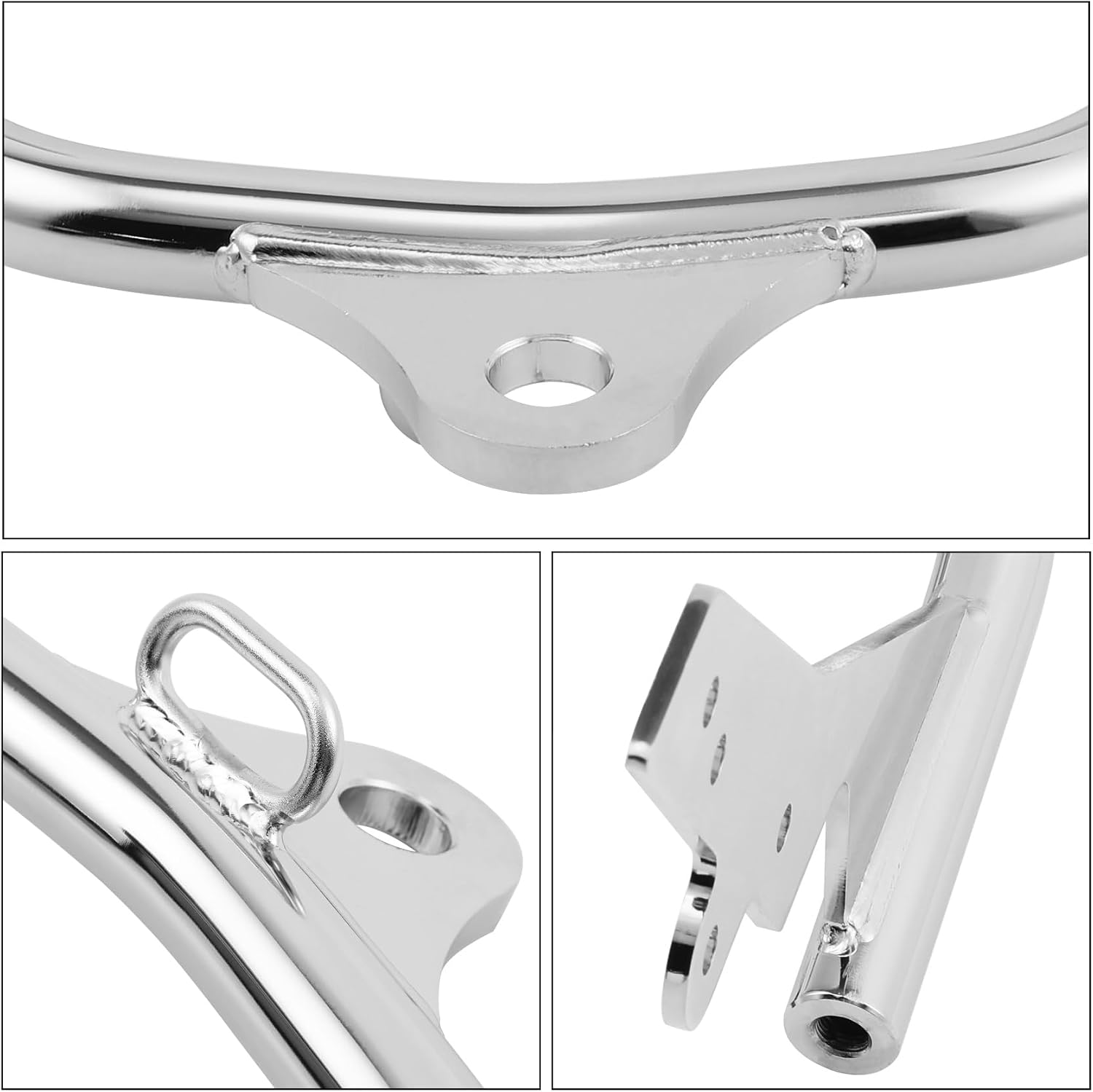 Green-L Chrome Trailer Hitch with Ball Fit for Harley Street Glide 1994-2008