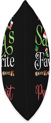 Miniatura 2 de Santa's Worker Holiday Threads Santas Favorite Psychologist Holiday Top Elf Profession Throw Pillow, 18x18, Multicolor