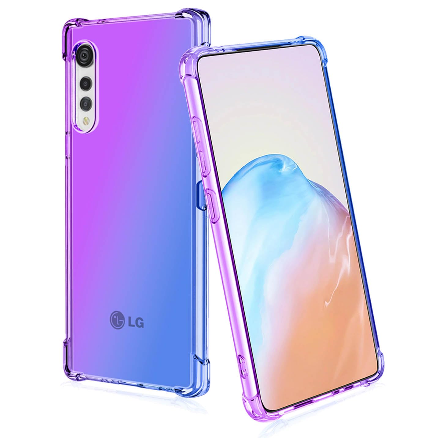 Liner Handyhülle Für LG Velvet 5G/4G - Stoßfest, Klar/schwarz, Hybrid Aus PC & TPU, Mit Kameraschutz