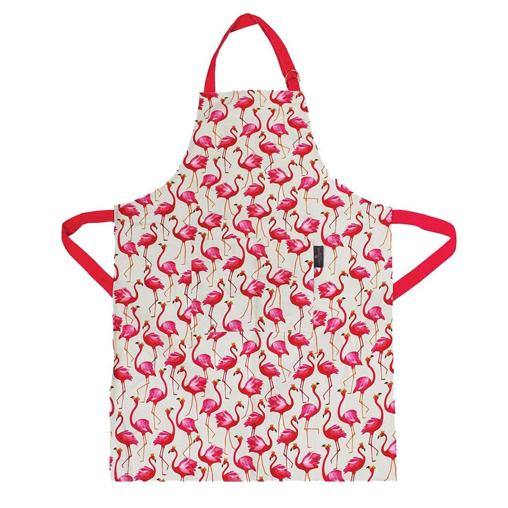 Sara Miller London Multicolor Sara Miller 287133J Flamingo Repeat Adult Apron In Presentation Box