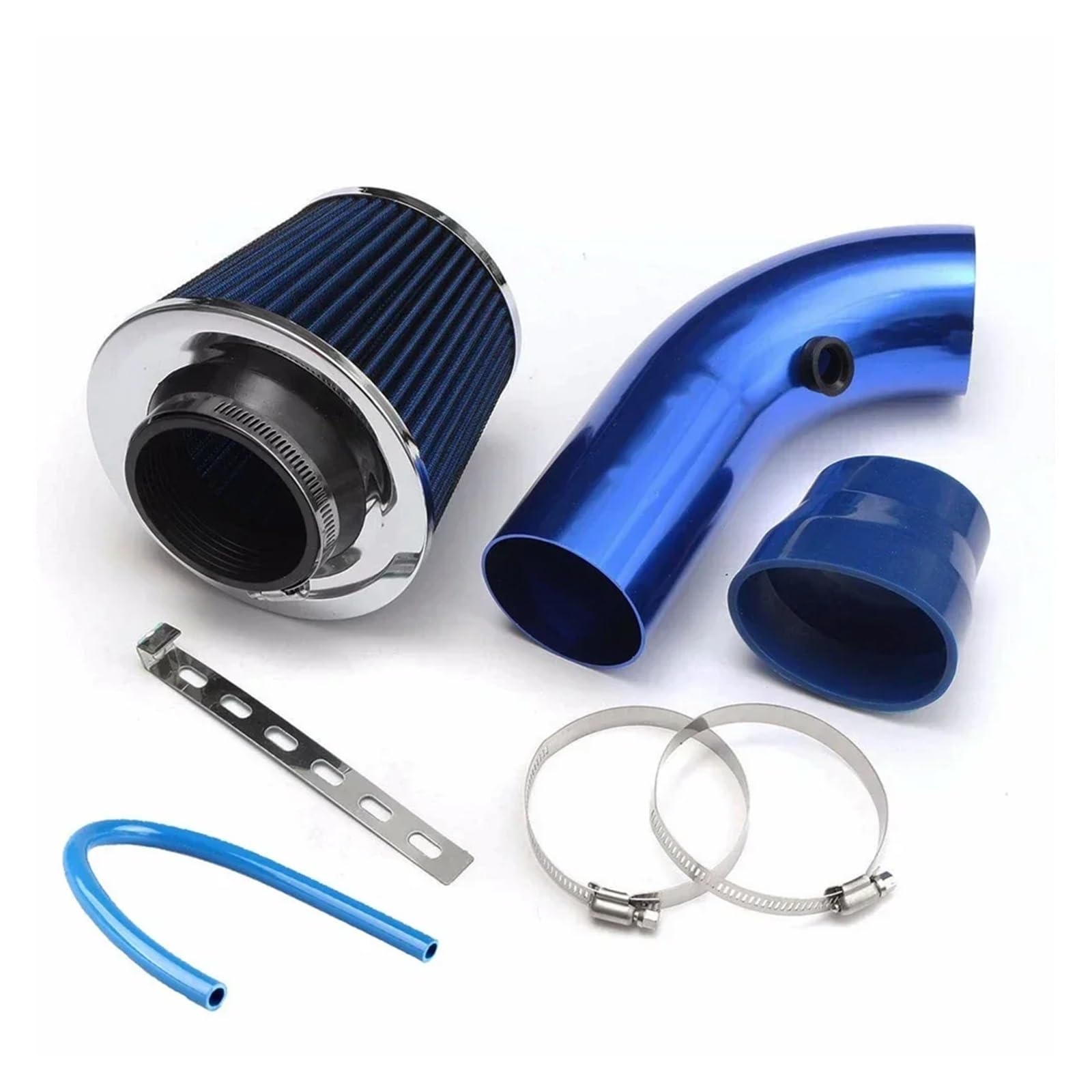 Filtro De Aire Universal Modificado Alto Flujo para Coche, Filtro con Cabeza Seta, Kit Tubo Entrada Frío Invierno Reacondicionado 76mm Filtros Auto