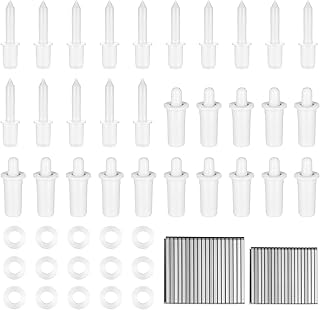 85 Pcs Plantation Shutter Repair Tool Set Includes 40 Pcs Shutter Louvers Staples 15 Pcs Spring Loaded Shutter Pins 15 Pcs Repair Pins and 15 Pcs Washers for Shutters