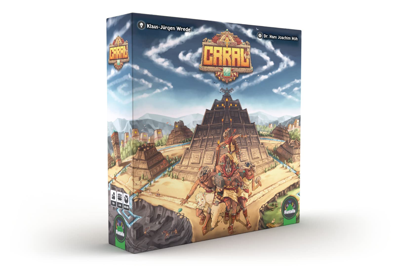 Caral by Funtails, a Strategy and War Board Game - 2-4 Players, 60 - 120 min, Age +12, Multicolor
