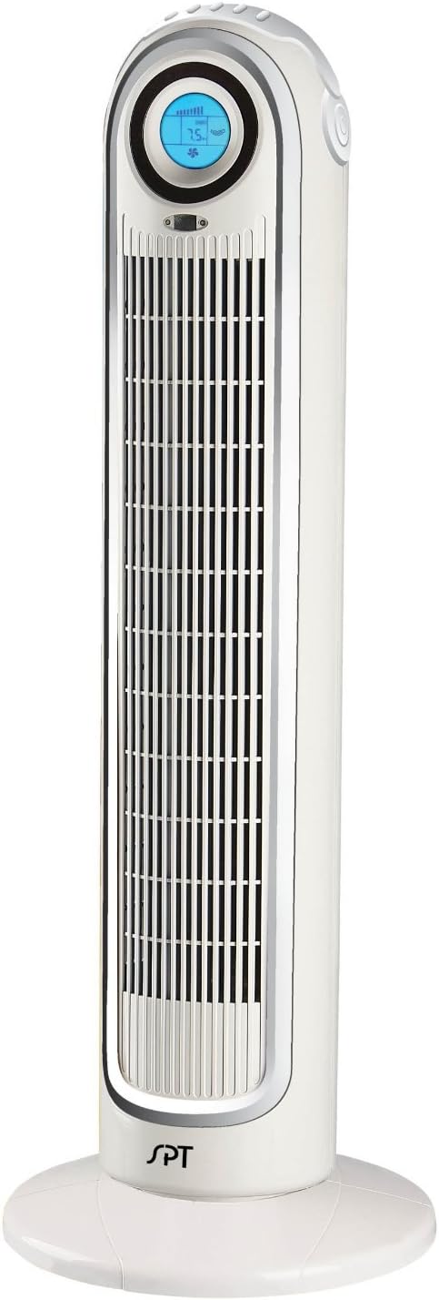 SPT Sunpentown Remote Controlled Tower Fan with ION