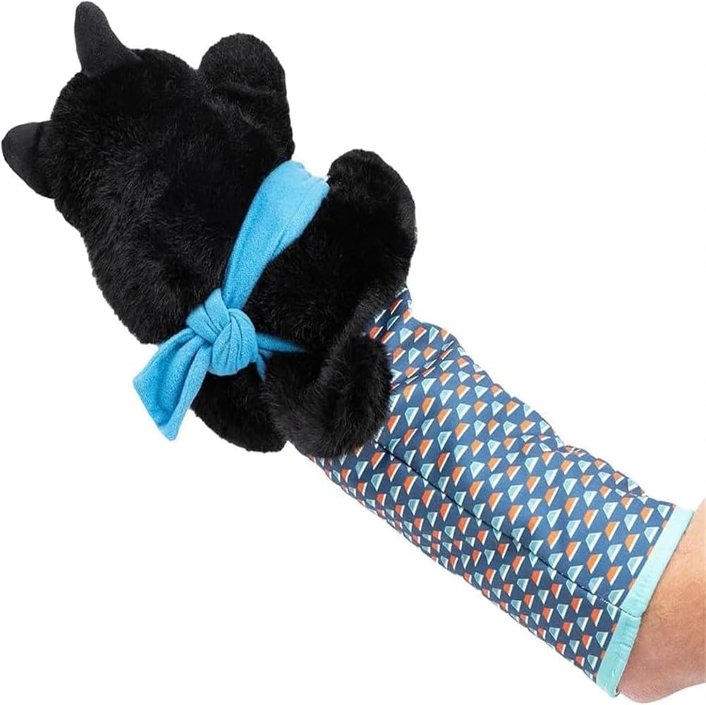 Katzen Puppet Wrestler Katze Handpuppe Plüschtier Spielzeug Stofftier für Katzen