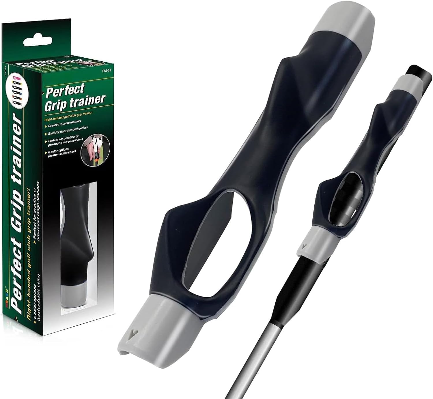 HRUIYL Golf Grip Trainer – Training Aid to Improve Proper Hand Position, Build Muscle Memory & Swing Consistency, Ideal for Beginner and Intermediate Golfers