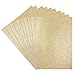 Lot de 10 feuilles de caoutchouc mousse avec paillettes - DIN A4 - 2 mm - Idéal pour les loisirs créatifs (doré)