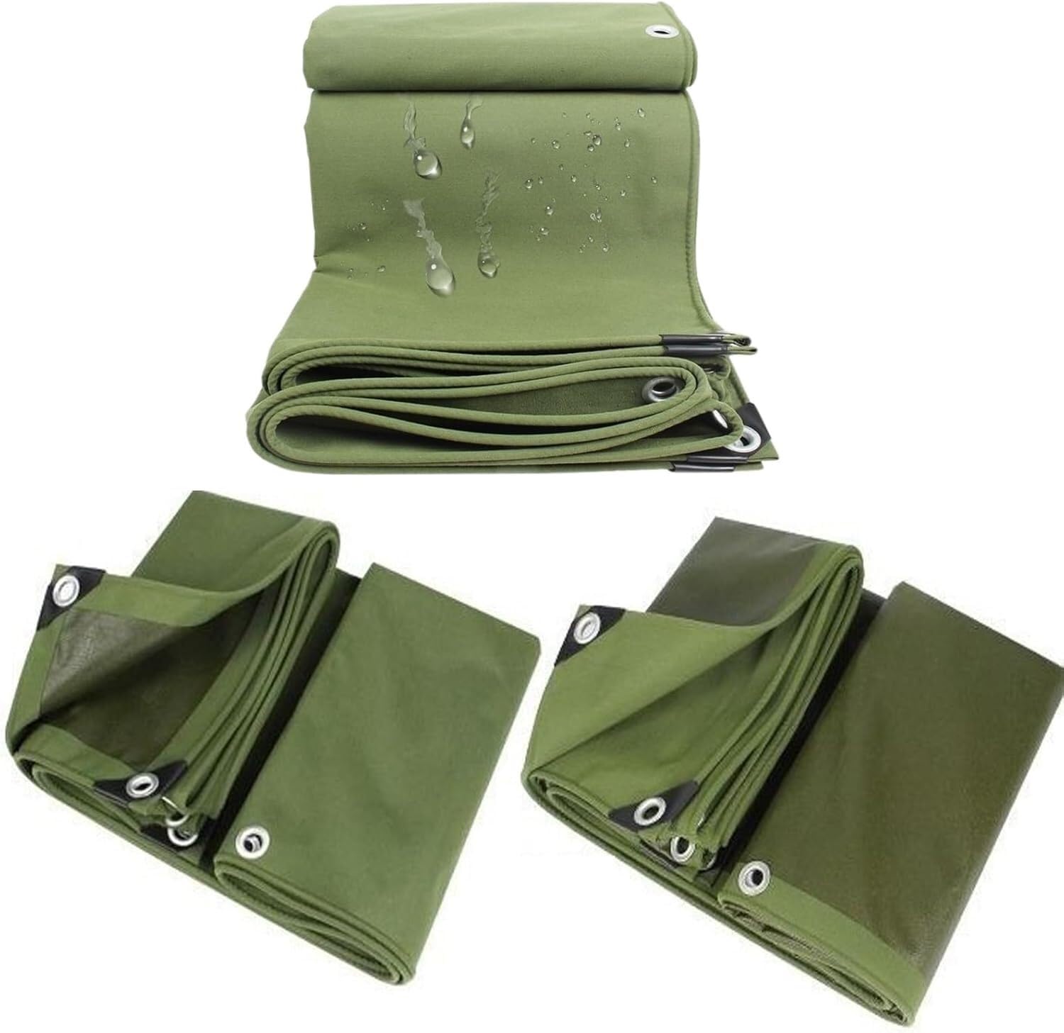 Robuste, wasserdichte Wachstuch-Plattenabdeckung mit verstärktem, dickem Segeltuch, sehr gut geeignet for Schuppen, Bootspools oder Dächer.(4x4m)