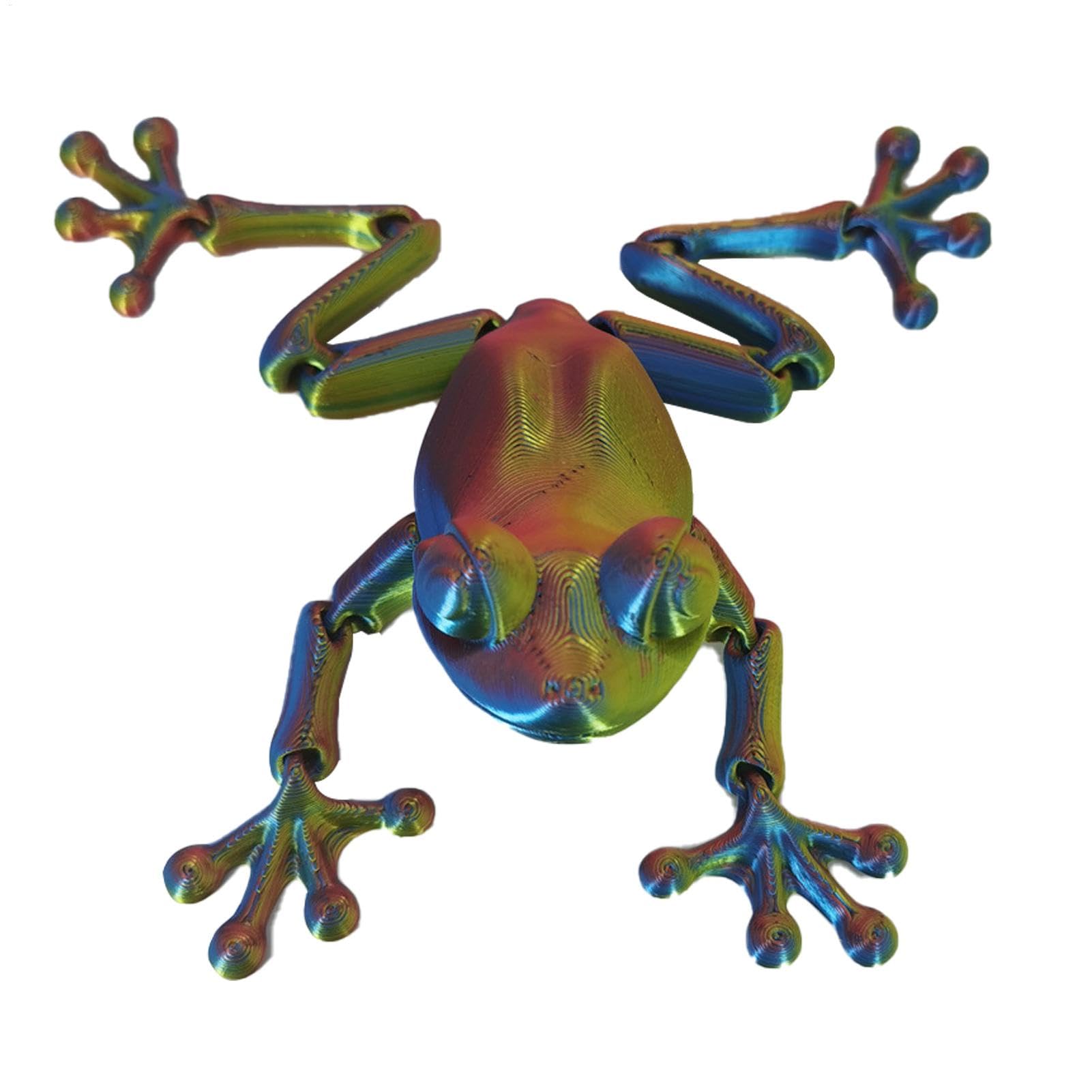 3D -printed Frog Toy, 3D Printed Toys, Animal Articulated Frog Toys, Adult Fidget Toys, Kids Desk Toy, Frog