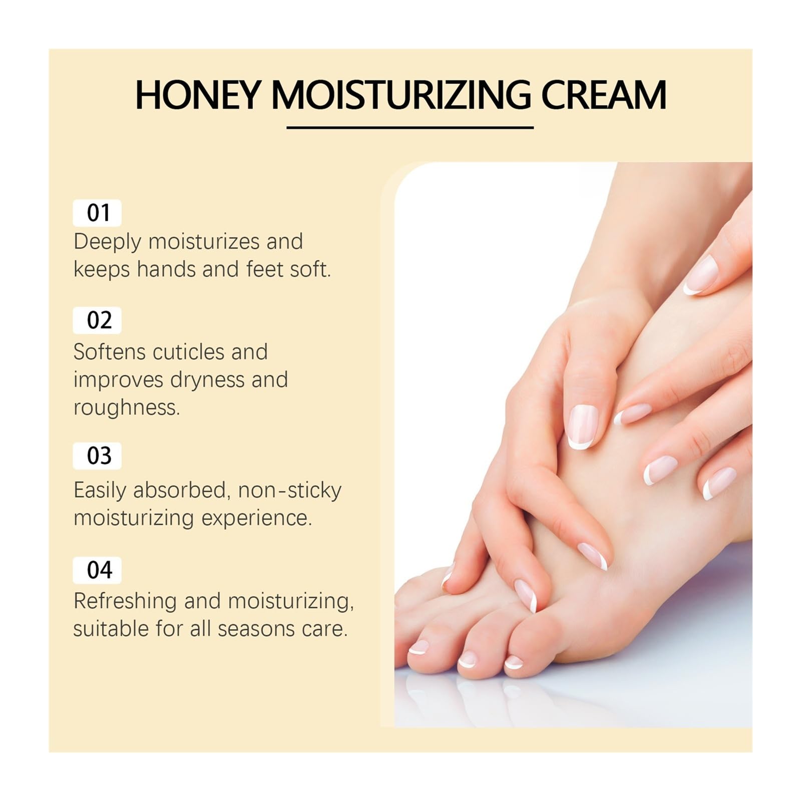 Crema Hidratante Manos Y Pies 20g | Hidrata, nutre y cuida la piel.(2pcs)