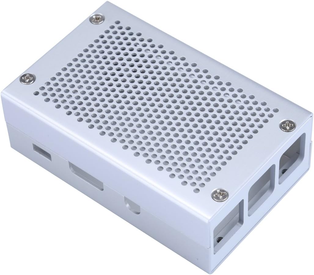 Zimix Raspberry Pi 3 Case Aluminum Case Silver Case Compatible with Raspberry Pi 2 Model B Also