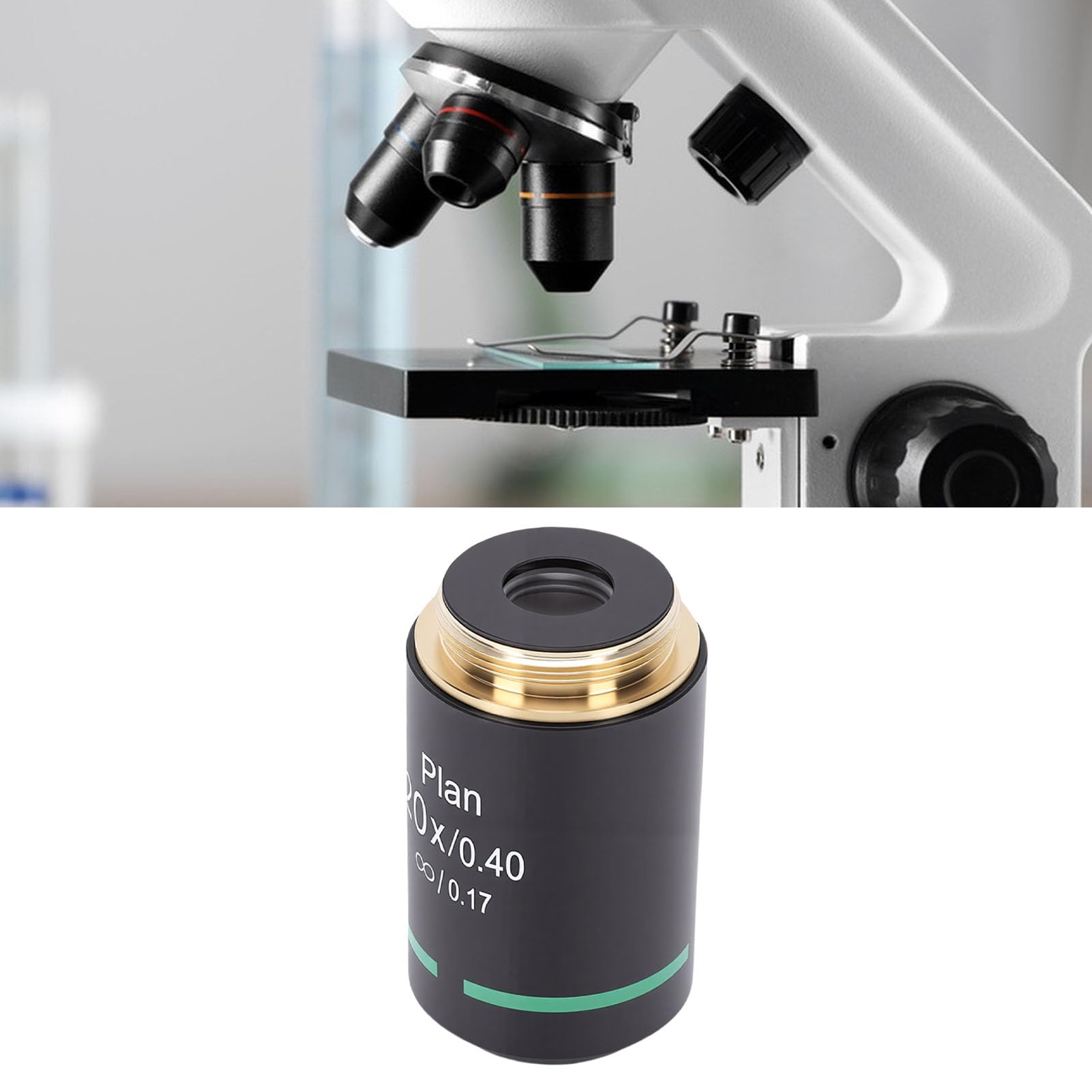 Ausla Plan Mikroskopowy Obiektyw, Gwint RMS 20.2mm (20X)