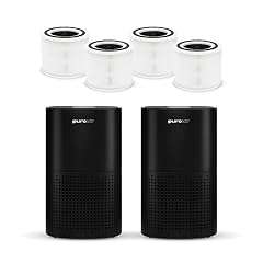 PuroAir 240 Two Air Purifiers and Four HEPA Air Filters - Covers 1 000 Sq Ft - Filters