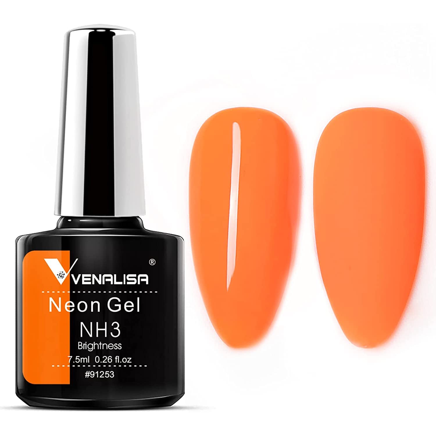 Neon Color Gel Varnish VENALISA Nail Gel Polish Fluorescence Nail Salon Gel Lacquer Soak off UV LED Bright Gel Nail Polish (F)-image-41