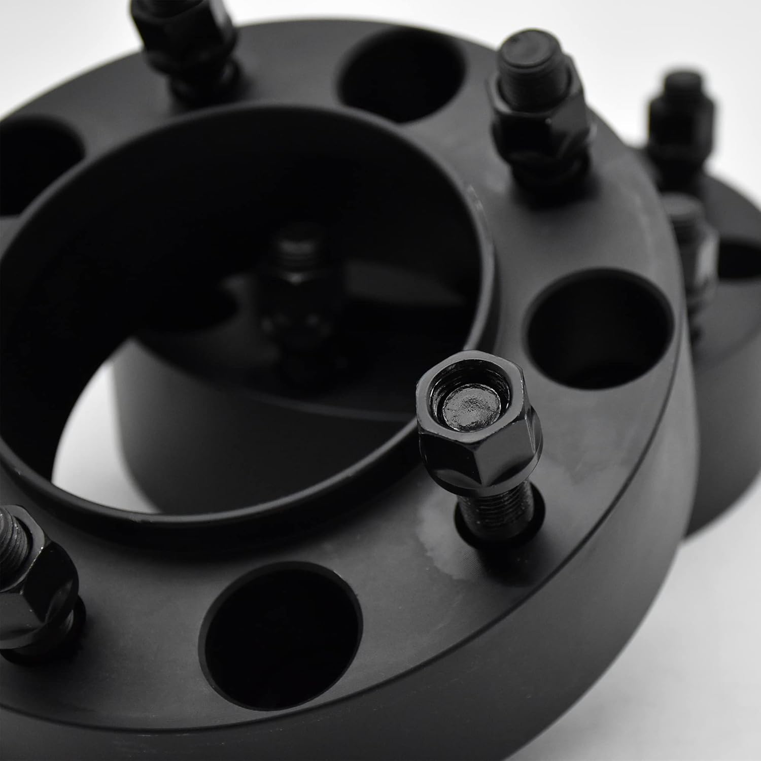 Hex Autoparts 2" 5x150 Black Hubcentric Wheel Spacers Adapters 2pcs 110mm CB with 14x1.5 Studs Compatible with Toyota Tundra Sequoia Land Cruiser Lexus LX570