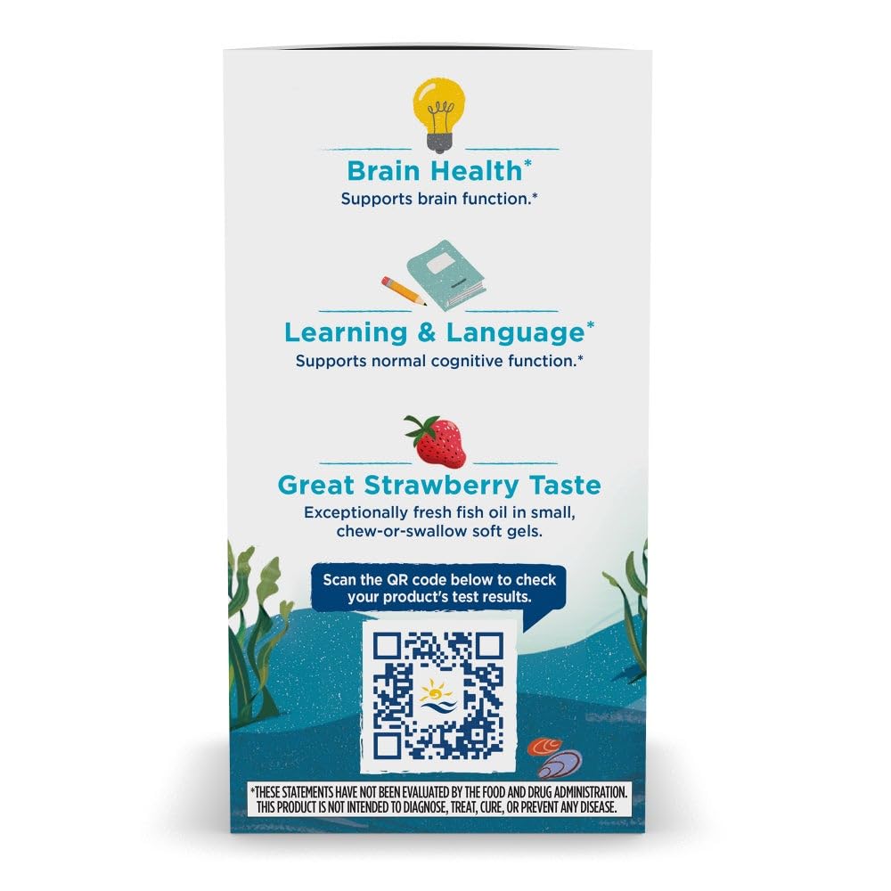 Nordic Naturals Ultimate Omega Jr. for Kids, Strawberry - 120 Mini Soft Gels — Amazon image 8