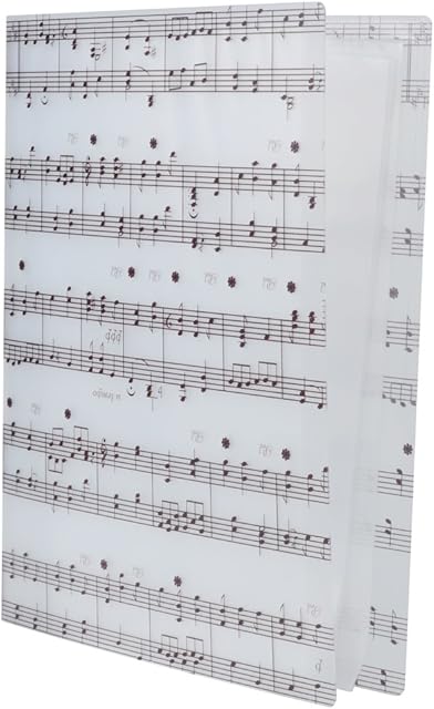 Folder do przechowywania dokumentów w formacie A4 z motywem muzycznym, 40 koszulek