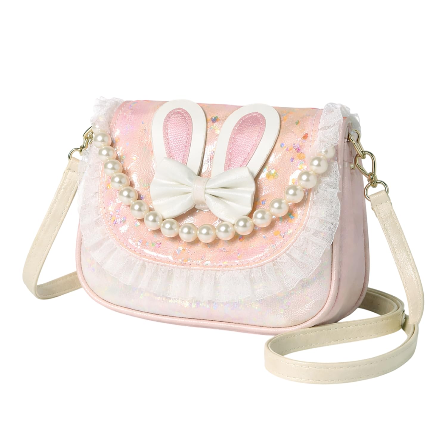 Bunny Sling Bag for Girls, Fashion Cute Hand Bag for Girls Shoulder Bag Stylish Latest Gifts for Kids Age 5-10 Purse for Girl, Cross Body Bag for Woman (Print May Vary)-image-35