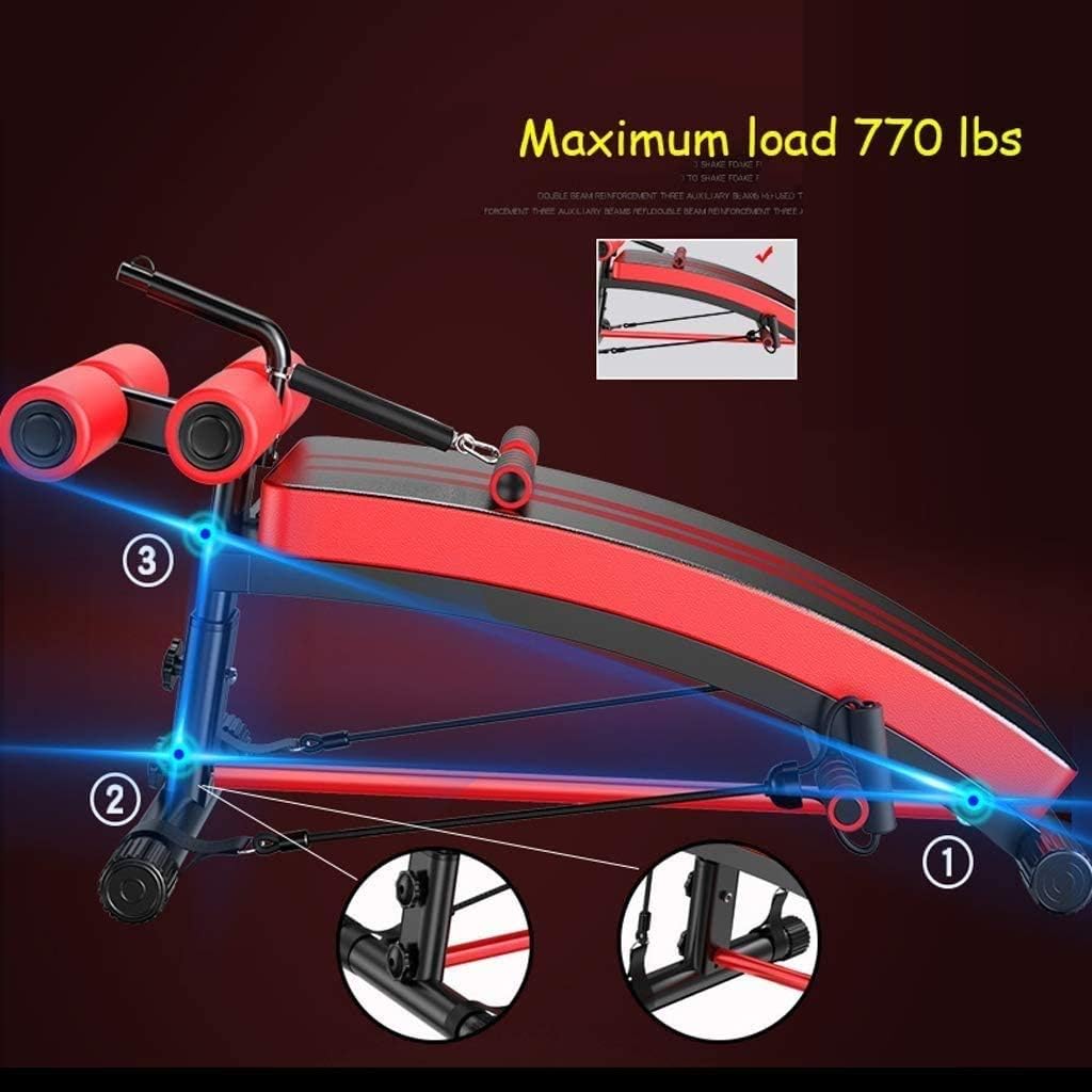Gym Bench Adjustable Benches Household Gym Compact Weight Bench Support Sit Up Bench Abs Training Strength Training Exercise Equipment