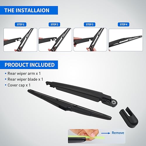 Miniatura 5 de Juego de brazos de limpiaparabrisas trasero repuesto para Kia Sorento 2016-2022