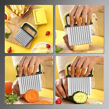Amazon.com: HTBMALL Crinkle Potato Cutter, Wavy Chopper