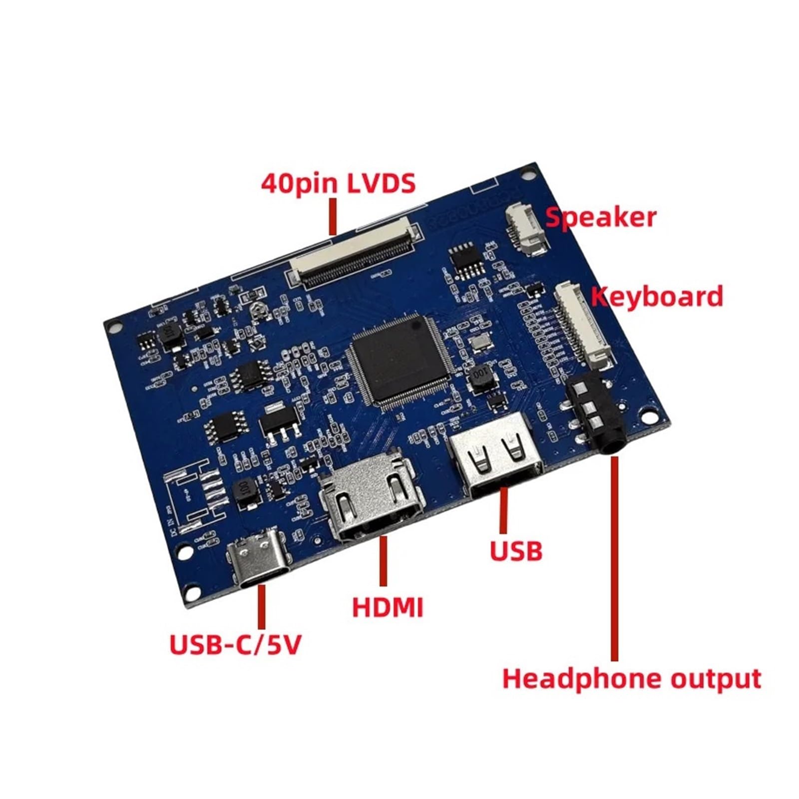 Kit De Placa Controladora LCD LED LVDS De 40 Pines Compatible Con HDMI, Bricolaje, For Micro-USB5V De Pantalla De Panel LVDS General De 7 "8" 9 "10,1"