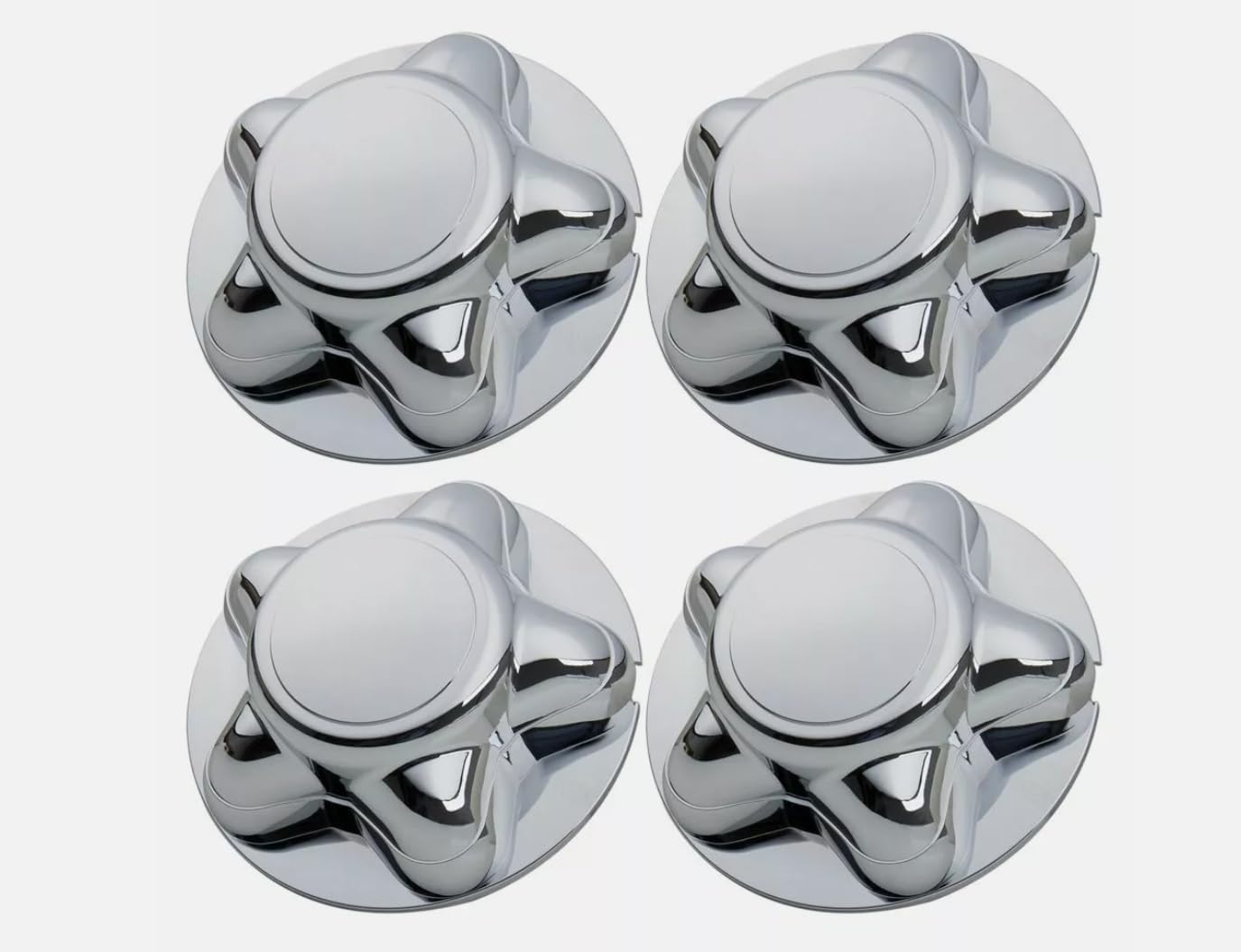4pcs 7" Chrome Wheel Hub Cap Center Cover Fit for 97-03 Ford F150 Expedition Rim (Silver 4pcs)