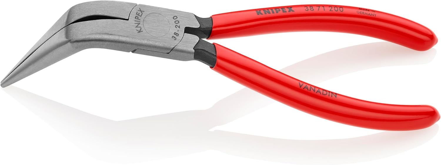KNIPEX - 9K 00 80 12 US Tools - 3 Piece Long Nose Tool Set (38 31 200, 38 71 200, 38 91 200) (9K008012US) Red