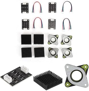 Great Workmanship Metal + PCB 3D Printer Accessories,Heatsinks Vibration Dampers Set NEMA17 Stepper Motor 3D Printer Accessories