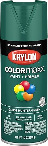 Vista 391 de Krylon - Pintura y primer en aerosol COLORmaxx K05511007, 12 onzas, rojo cereza brillante Cherry Red
