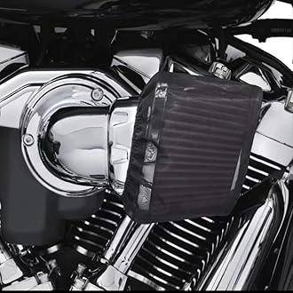 Air Filter Waterproof Rain Socker Protective Cover Fit For Harley Touring Flhr Flhx Dyna Softail Road King Heavy Breather Air Cleaner (117)