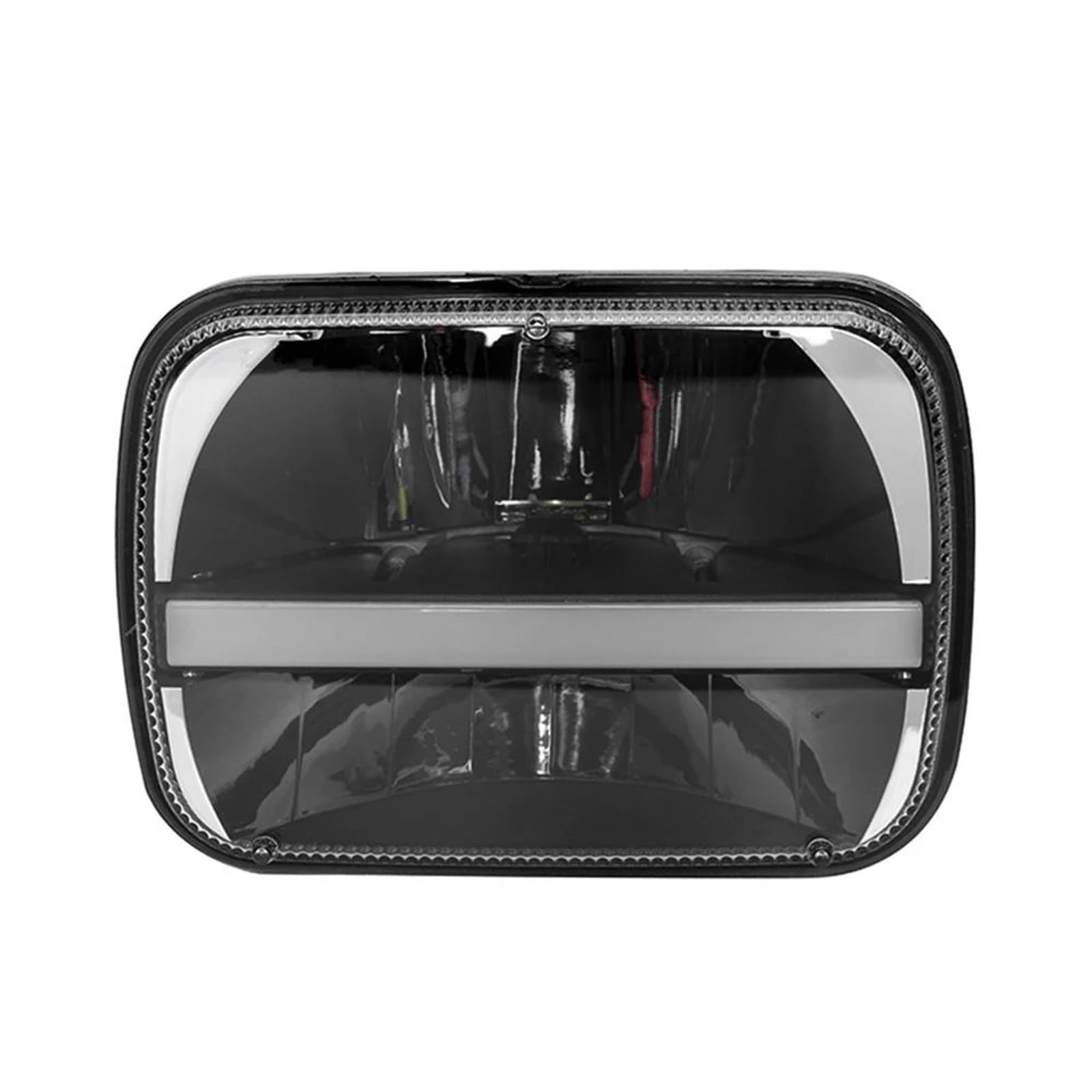 Dla Jeepa Cherokee XJ Wrangler YJ Comanche MJ GMC Savana Safari Ford 1984-2012 Zestaw Reflektorów Przednich DRL Z Kierunkowskazami światło przednie(B 1PCS)