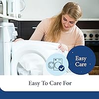 Vista 5 de Cosy House Collection Juego de funda de edredón de lujo de 3 piezas, mezcla de rayón derivado del bambú, ropa de cama ultrasuave, protector de Crema