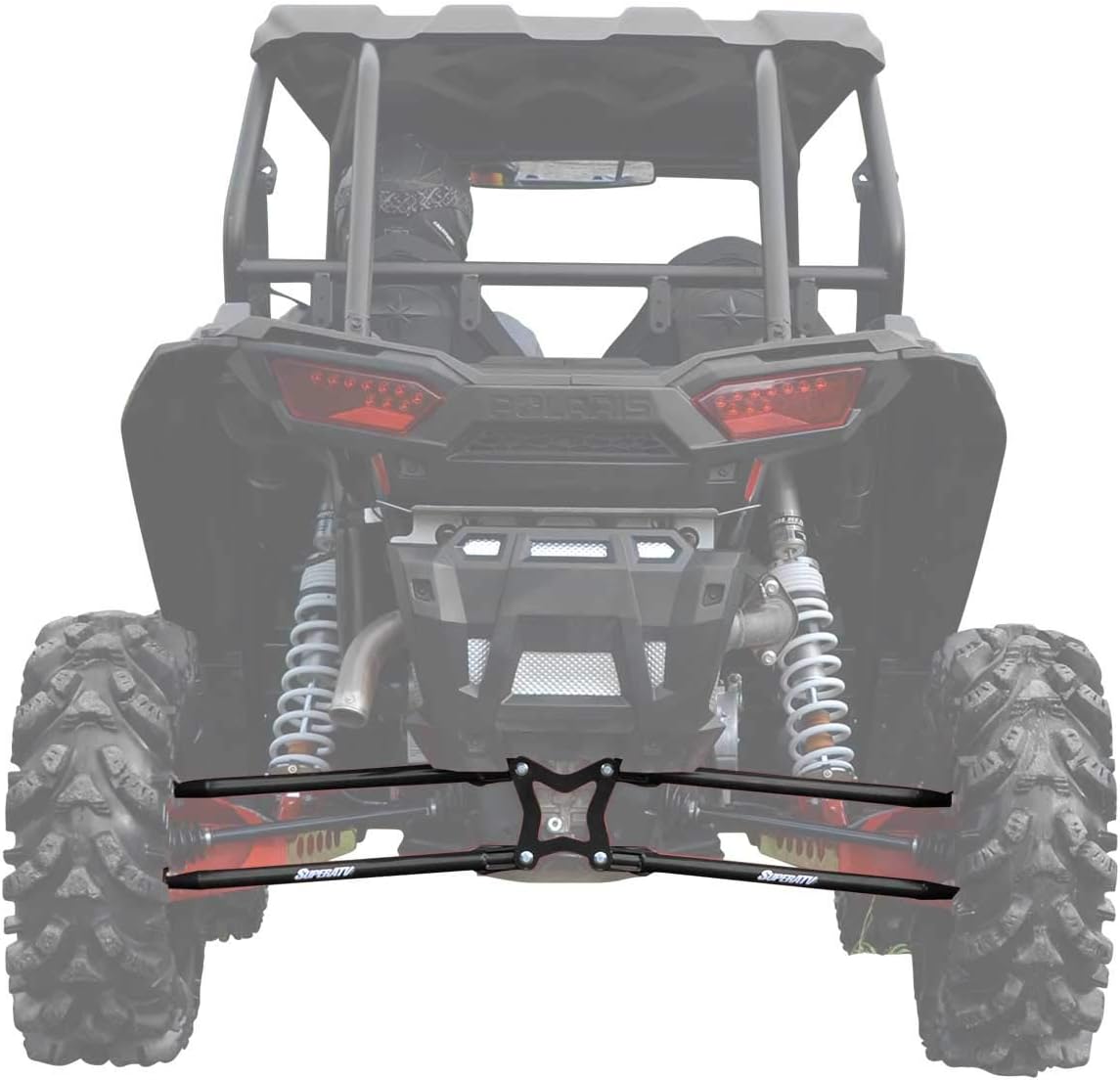 SuperATV Heavy Duty Red Rear Offset AArms for 20162020