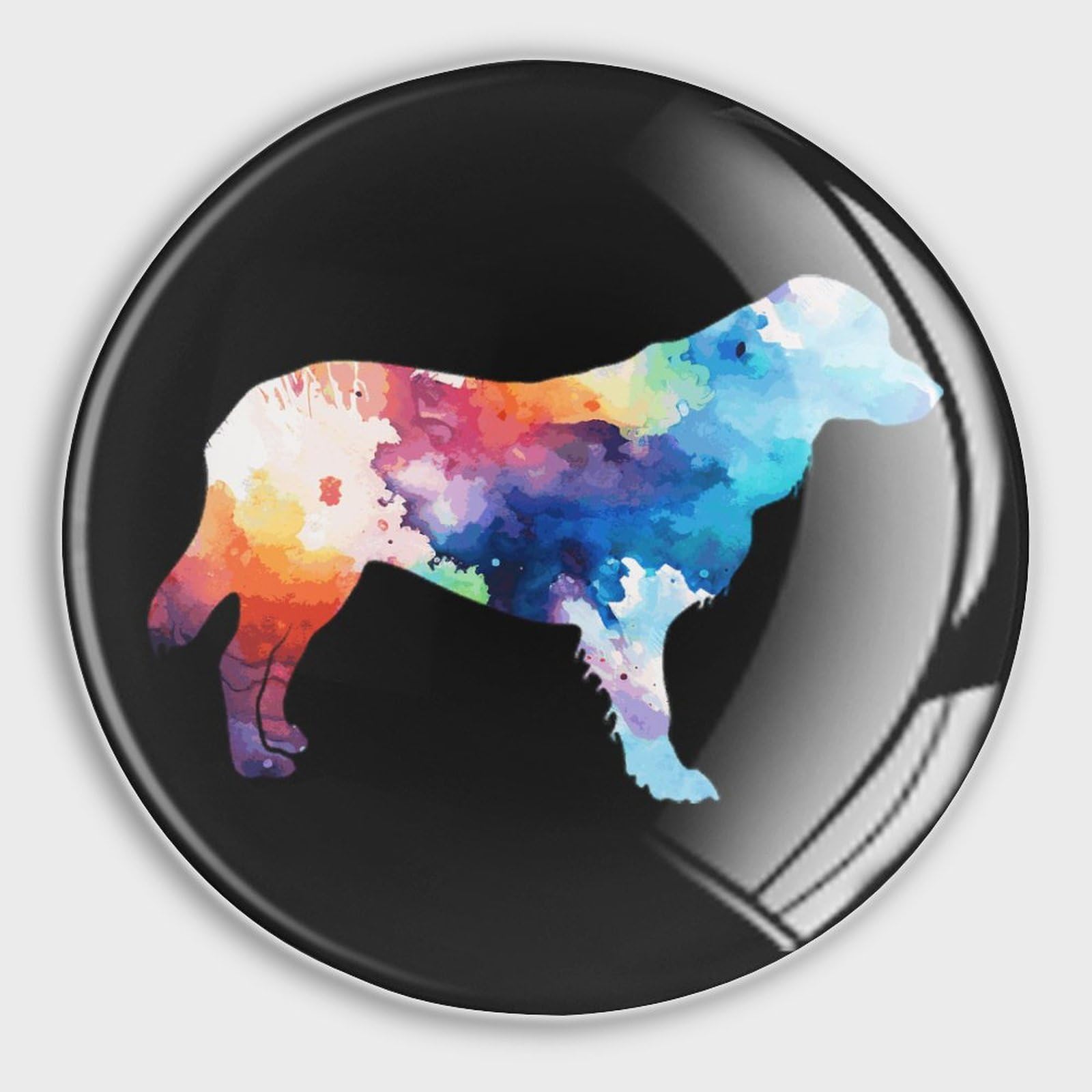 Magnet frigo Golden Retriever aquarelle pour décorer la cuisine et le bureau