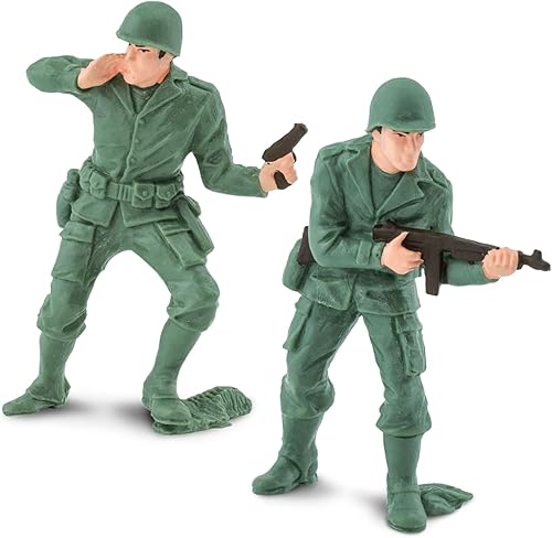 Miniatura 3 de Safari Ltd. TOOB - 6 figuras de diseñador del ejército para hombre, propenso, arrodillado, infantería de pie, sargento de personal, comandante,