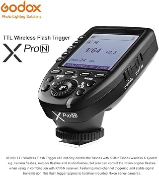 Godox Xpro-N E-TTL II 2.4G Wireless Flash Trigger High Speed Sync 1/8000s X System LCD Screen Transmitter