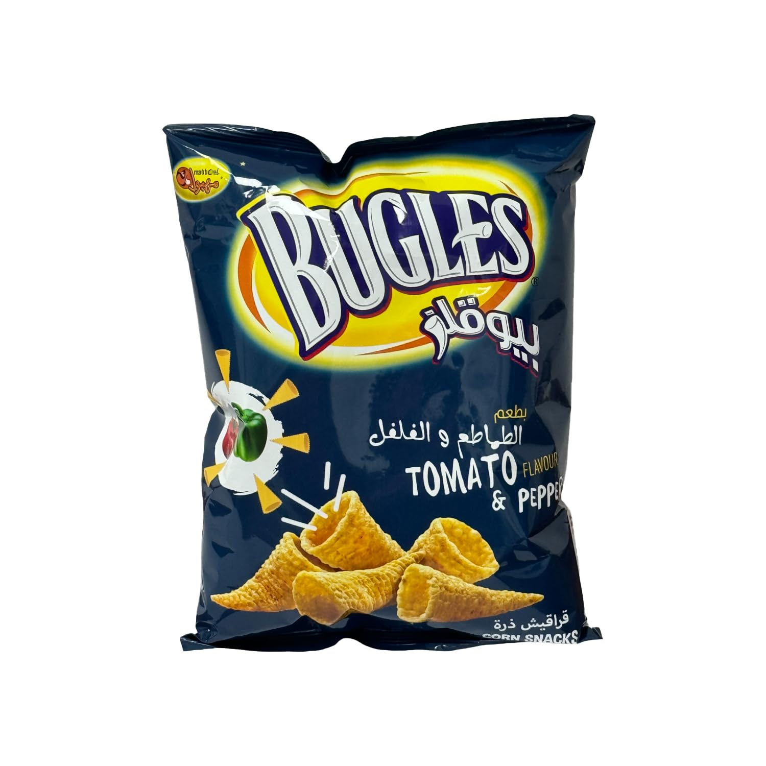 Bugles Mahboul Tomato & Pepper Corn Snacks 120gm