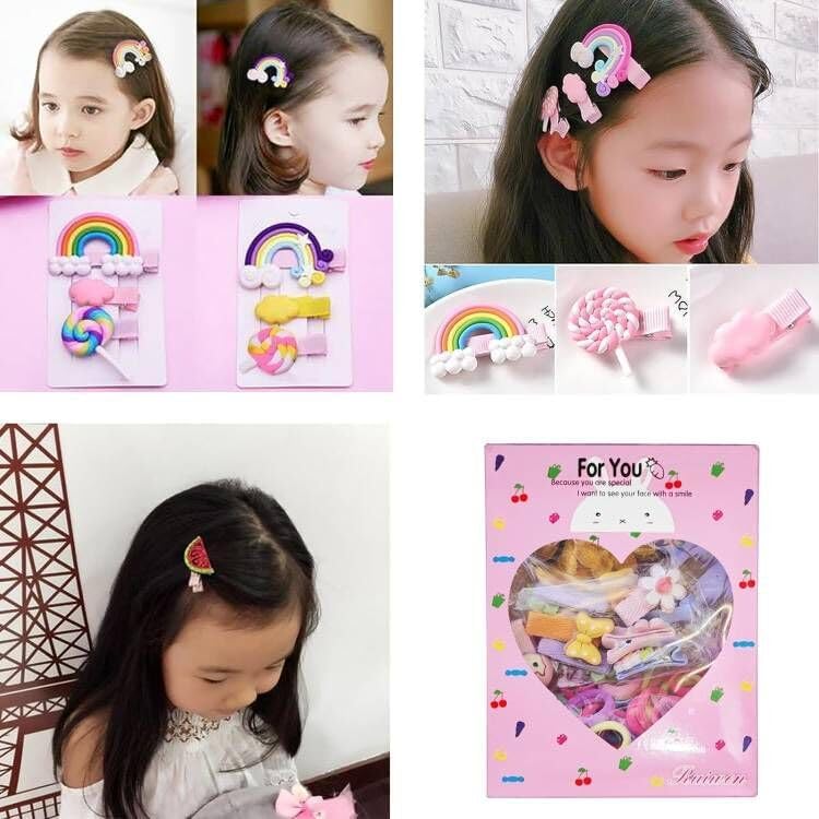 11 Pcs Pince À Cheveux De Noël Et Chouchous De Noël Set, Barrettes À