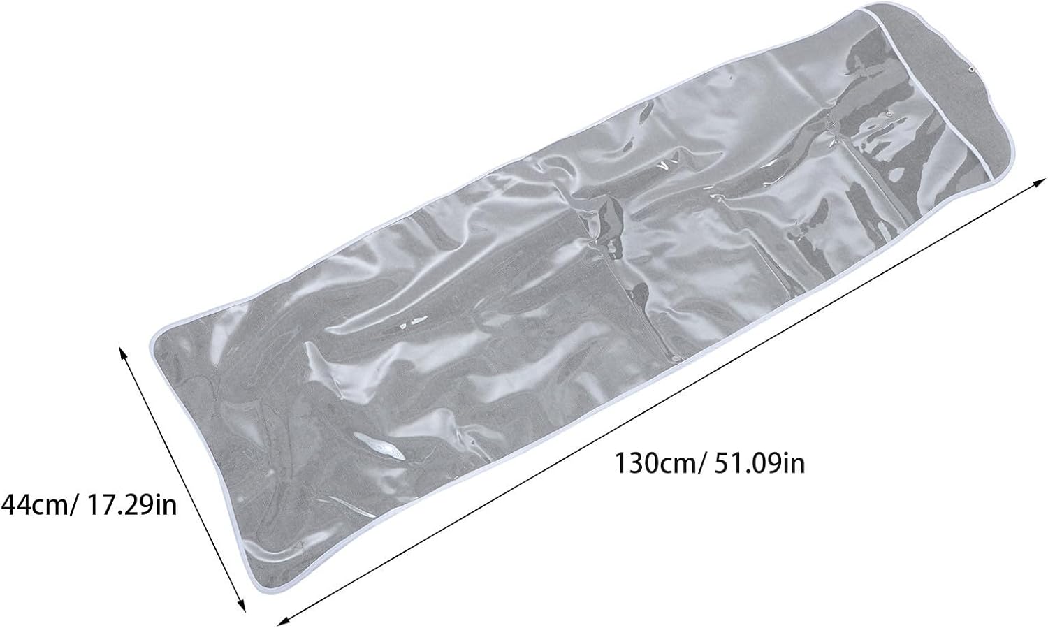 SHOWERORO Ironing Board Foldable with Snap Fastener Closure Dust Cover Bag Cloth Protective Cover Easy Installation Grey for Ironing Boards Suitable for Drycleaning Shops and Closets